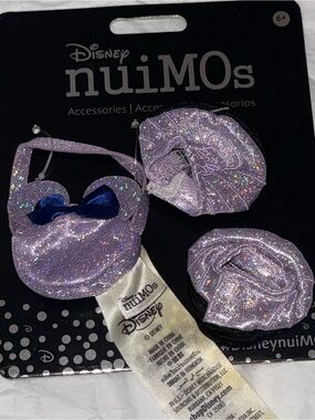 Disney Nuimos Iridescent Purple Purse and Sneakers